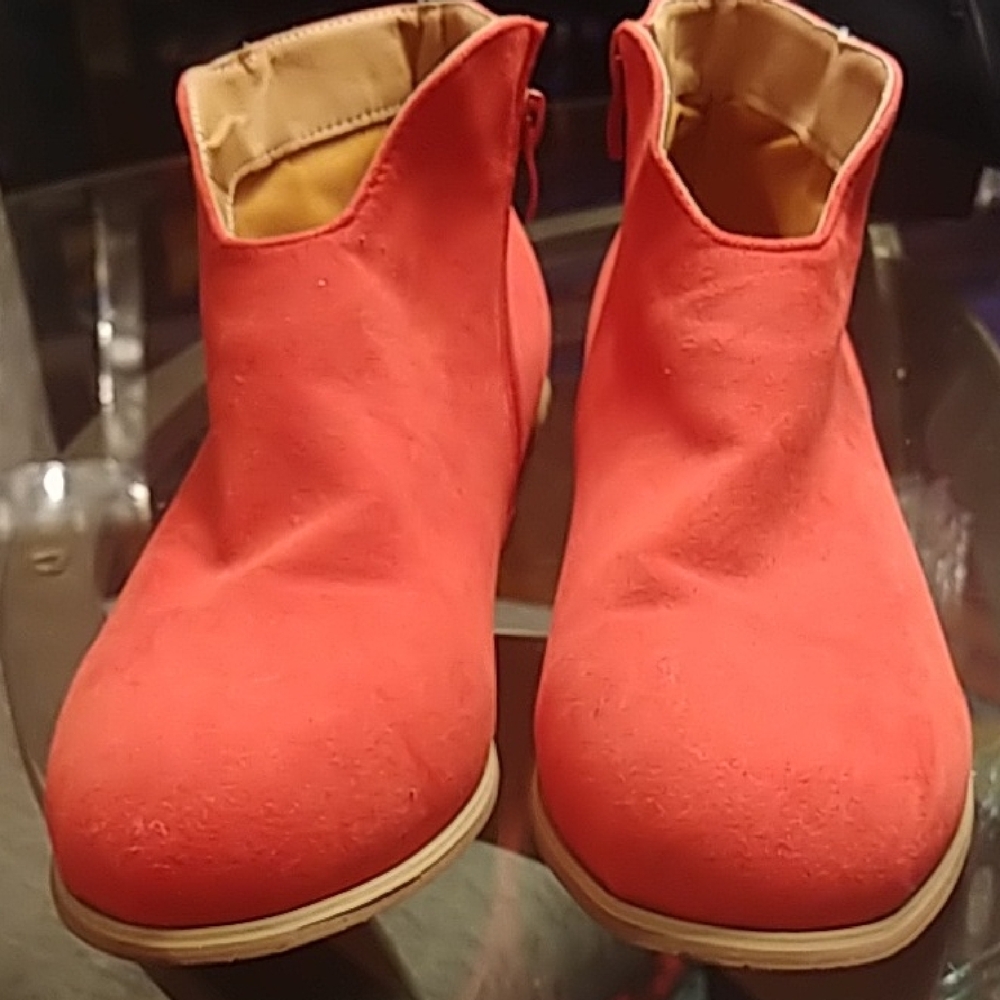 Stylish Red Ankle Boots